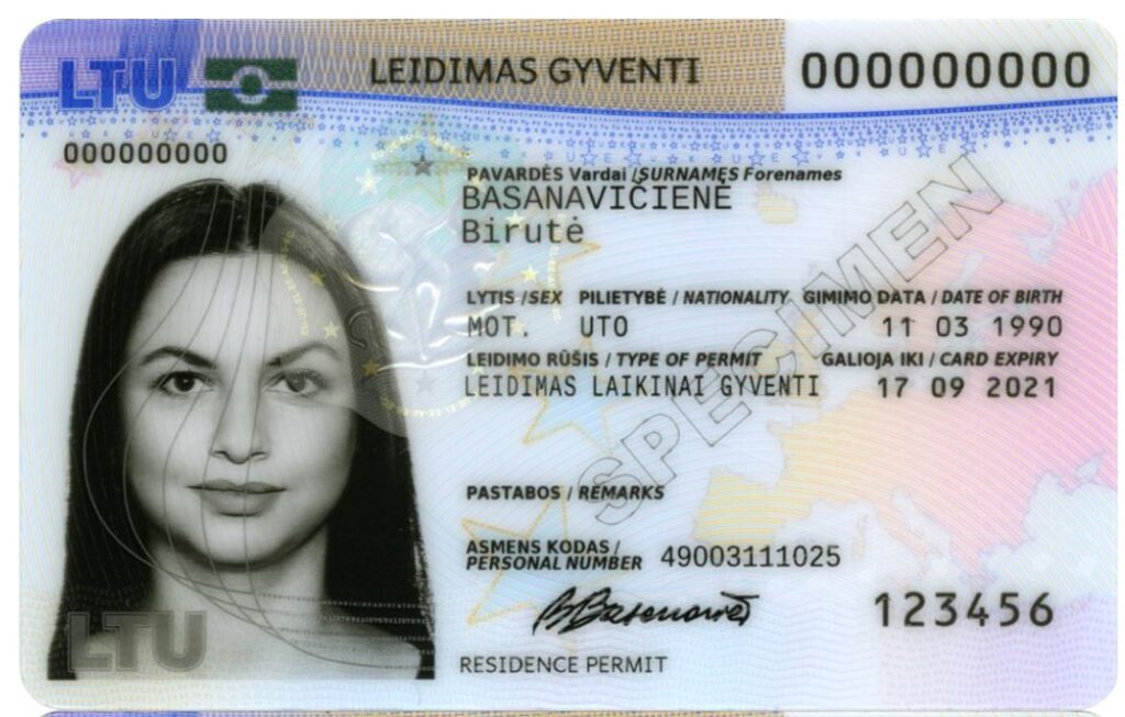 Lithuanian residence Permit